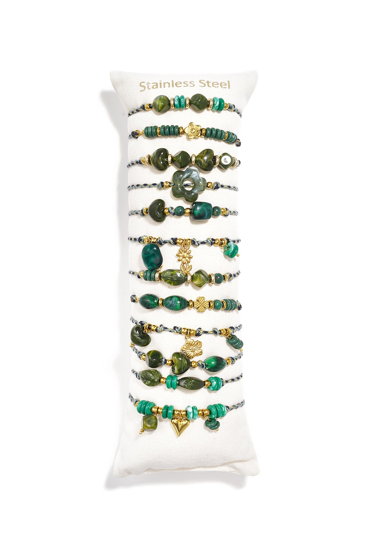 Acryl armbanden display set hartvormige eenvoudige, romantische armbanden serie voor dagelijks gebruik dames sieraden
