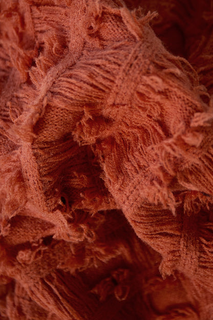 V sweater met franjes