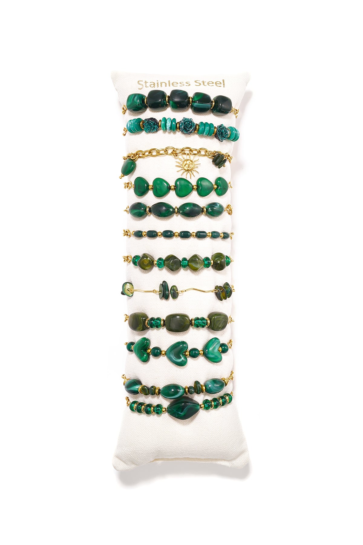 Acryl armbanden display set hartvormige eenvoudige, romantische armbanden serie voor dagelijks gebruik dames sieraden