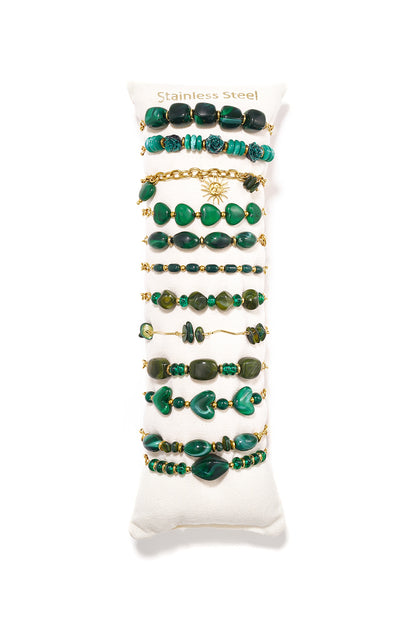 Acryl armbanden display set hartvormige eenvoudige, romantische armbanden serie voor dagelijks gebruik dames sieraden