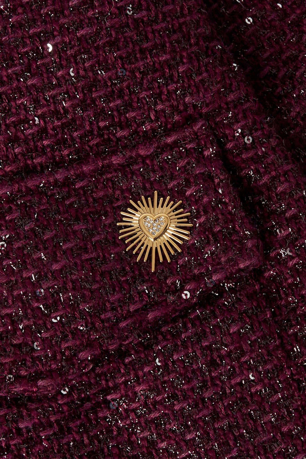 broche sparkling heart