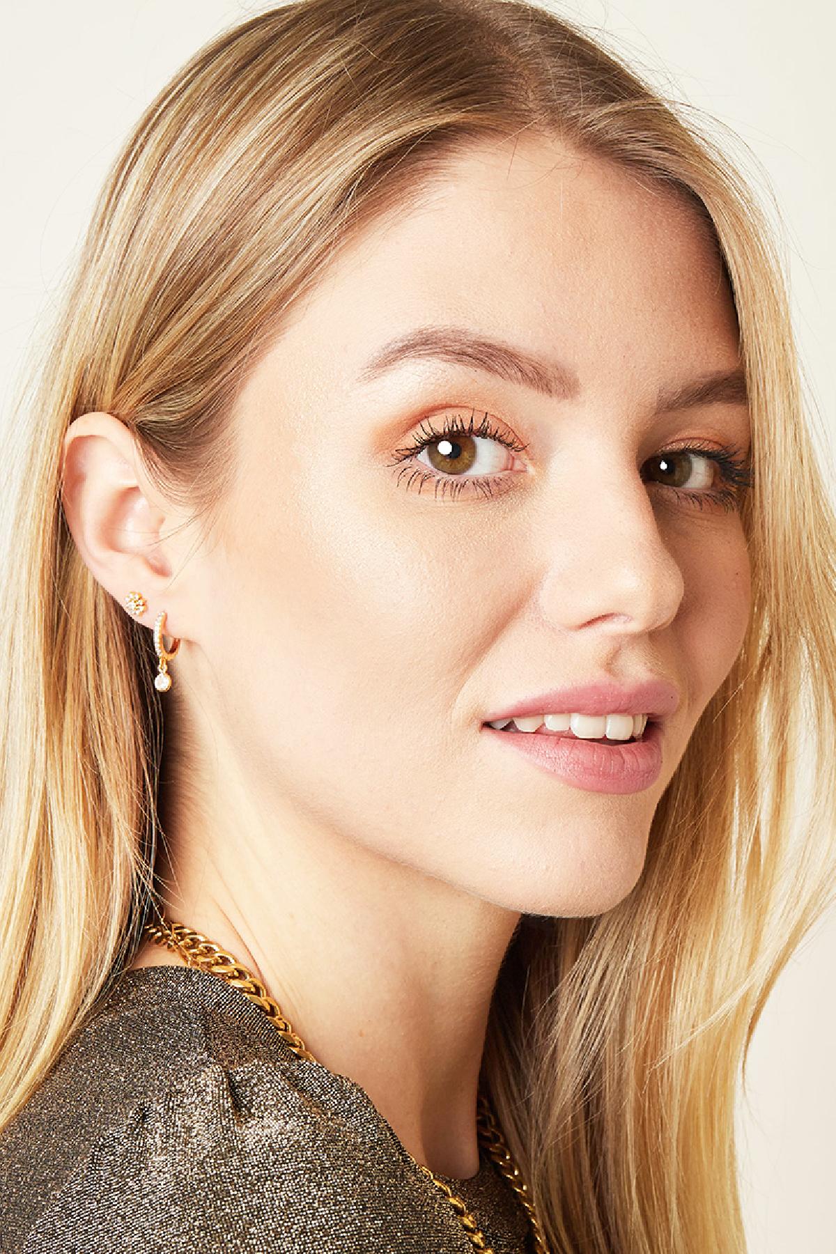 Piercing Flowerish Goud kleur Koper