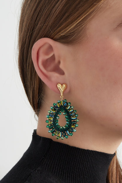 Beaded Love oorbellen