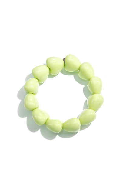 Armband met chunky harten kralen