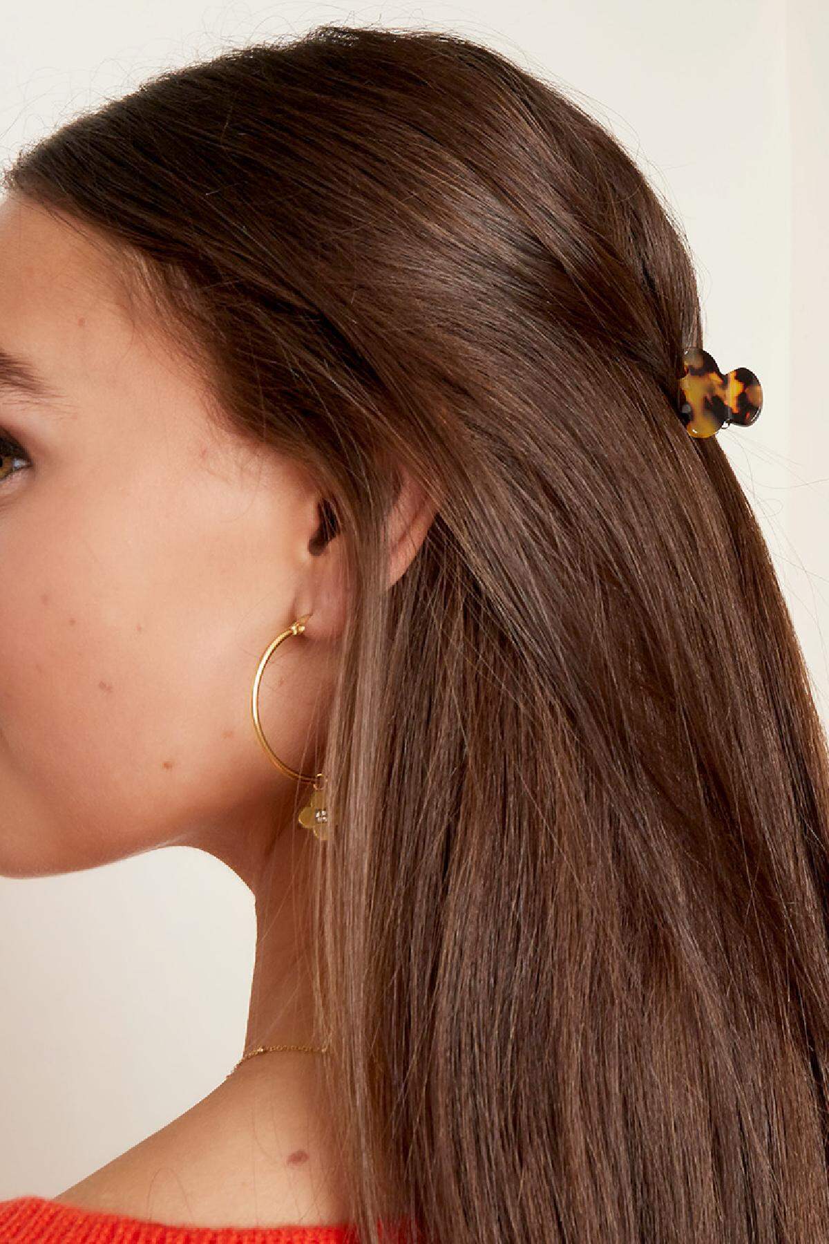 Gevlekte haarclip klein Groen Sheet Material