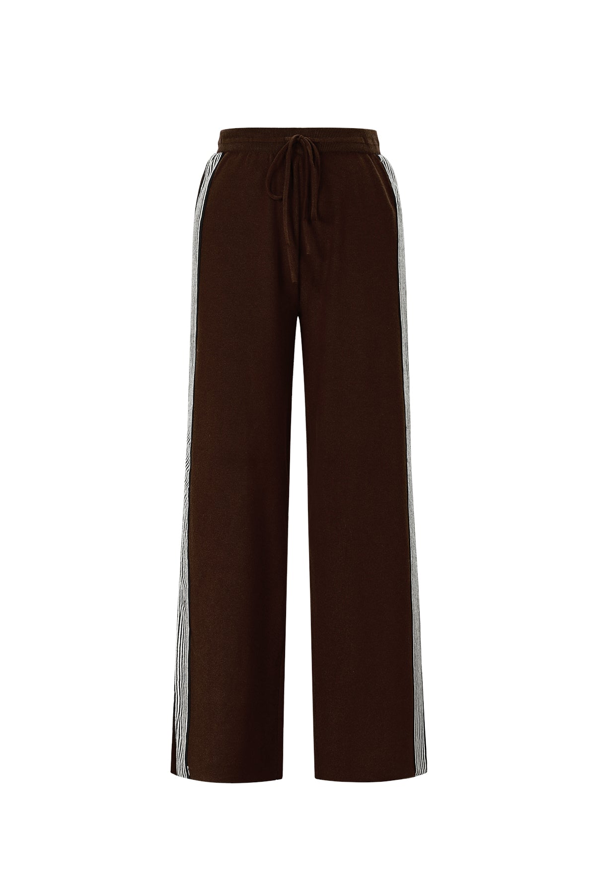 gebreide broek met strepen