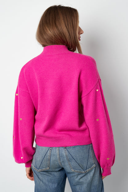 Acryl Gebreide Trui Casual Hart Patroon Herfst/Winter