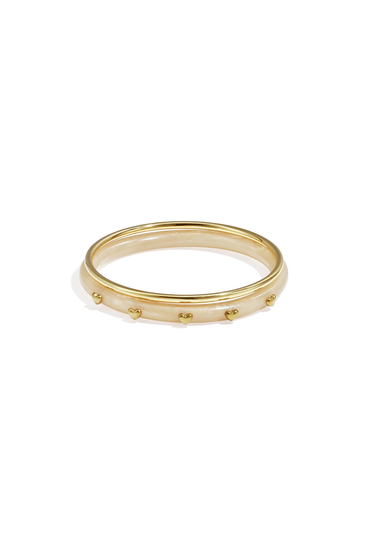 Bangle set met hartjesdetail