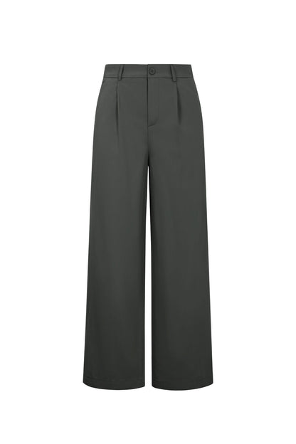 Geweven Polyestervezel Vrouwen Rechte Broek Casual Herfst/Winter