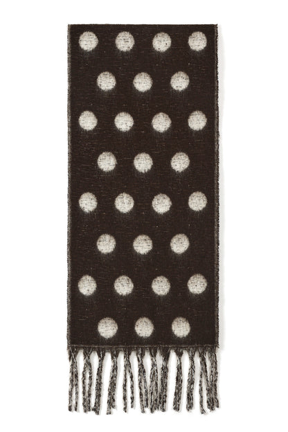 Wintersjaals met stippen, casual, polyester, dagelijkse accessoires