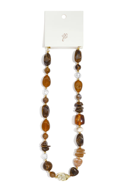 Acryl kralenkettingen met onregelmatige vorm, casual, alledaagse, eenvoudige serie, dames sieraden
