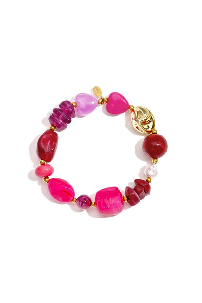 Acryl kralenarmbanden met onregelmatige vorm, casual, dagelijks gebruik, eenvoudige serie, dames sieraden