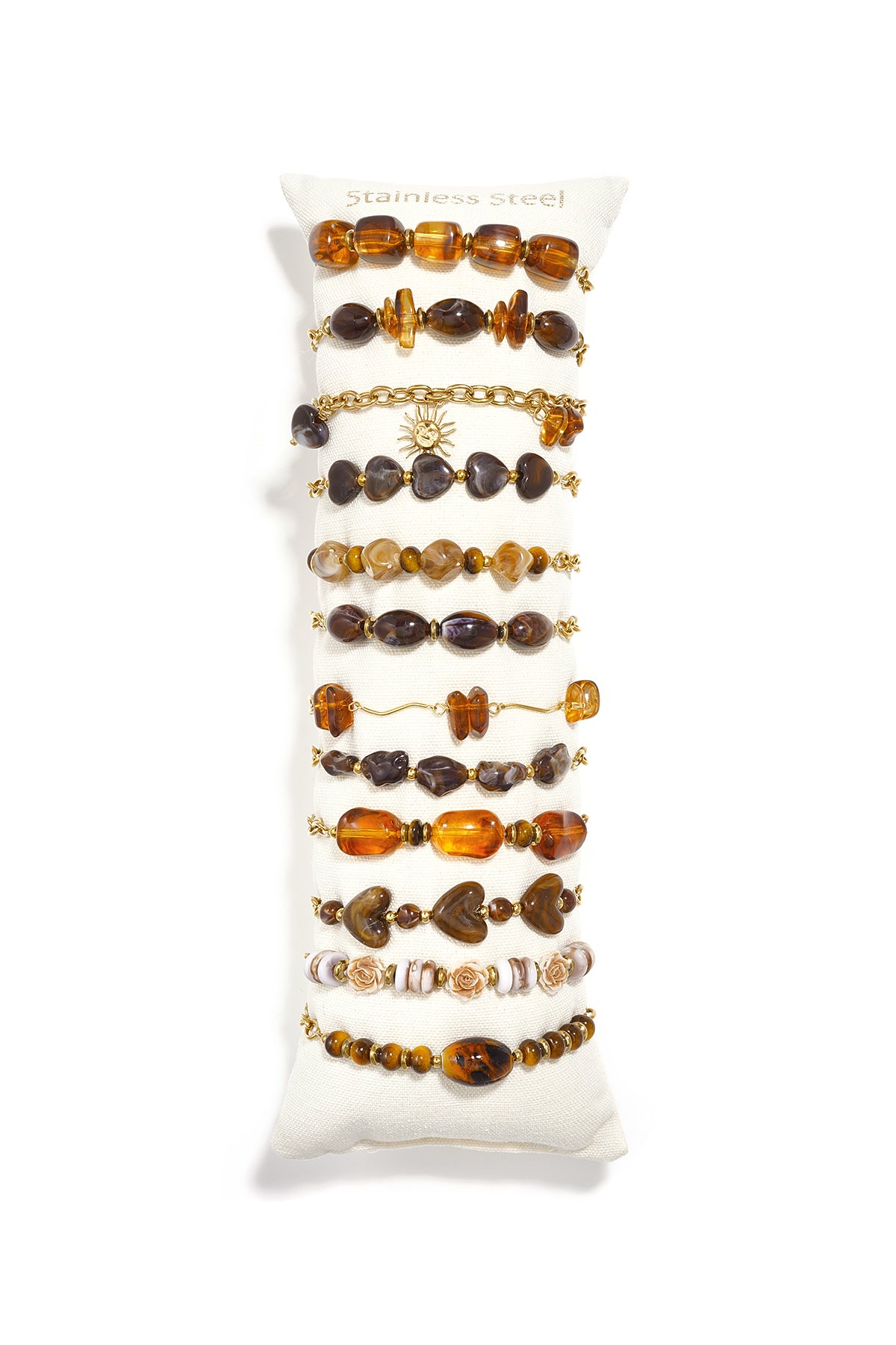 Acryl armbanden display set hartvormige eenvoudige, romantische armbanden serie voor dagelijks gebruik dames sieraden
