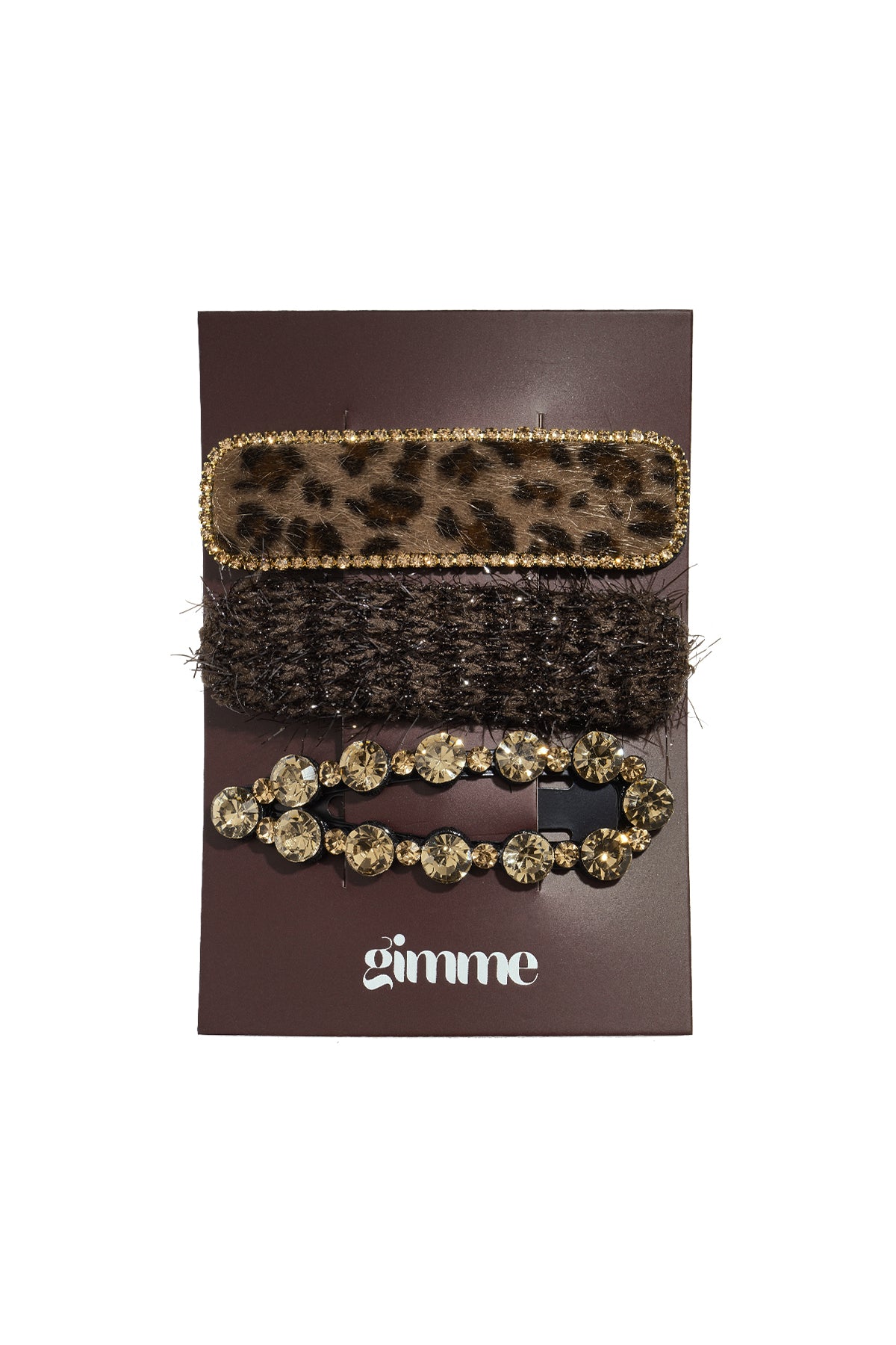 Haarclips met luipaardprint, dagelijkse accessoires van mohair