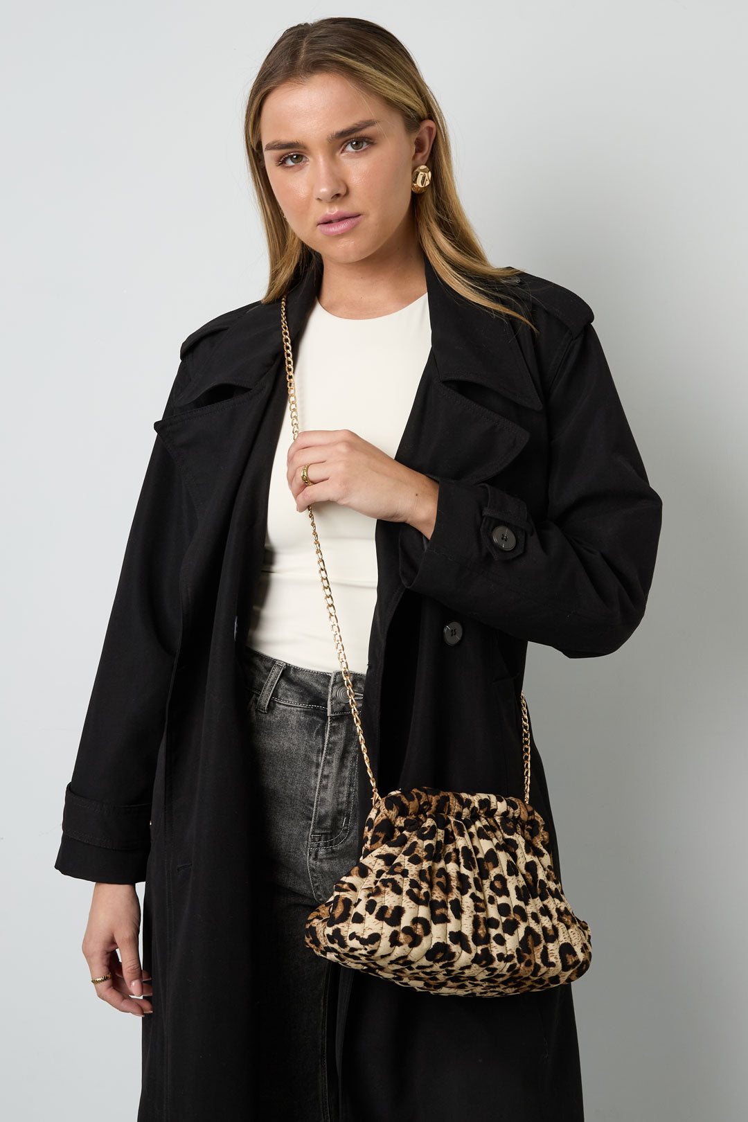 Schoudertassen Luipaardprint Casual Katoen Dagelijkse Accessoires
