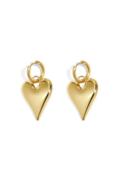 big heart hanger oorbellen