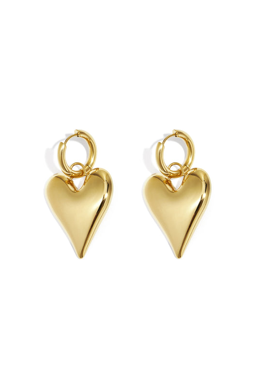 big heart hanger oorbellen