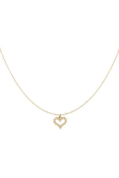 Ketting strass hartje
