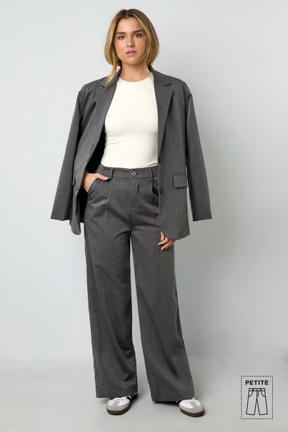 Geweven Polyestervezel Vrouwen Rechte Broek Casual Herfst/Winter