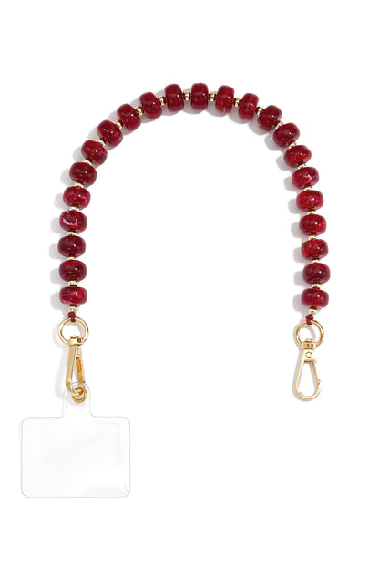 Telefoonketting met kleurverloop, eenvoudig, acryl, dagelijkse accessoires