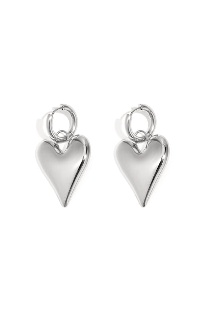 big heart hanger oorbellen