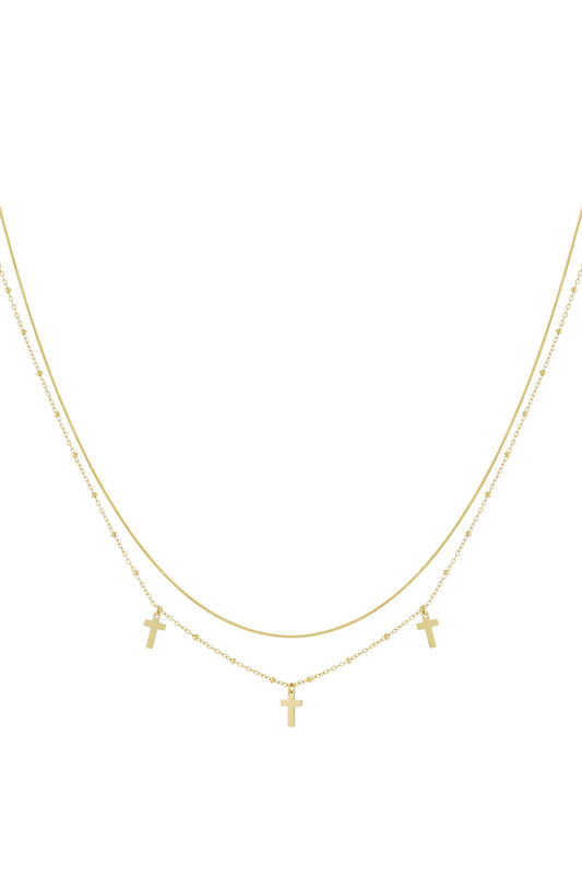   Gelaagde kettingen Kruis Casual Dagelijks Eenvoudig Serie Dames sieraden