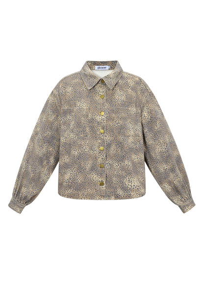 de cowgirl & dol op luipaardprint jeans