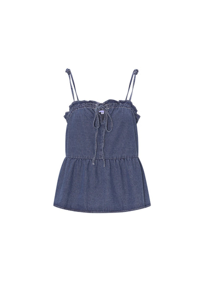 Stylish Blue Denim Top for Spring/Summer