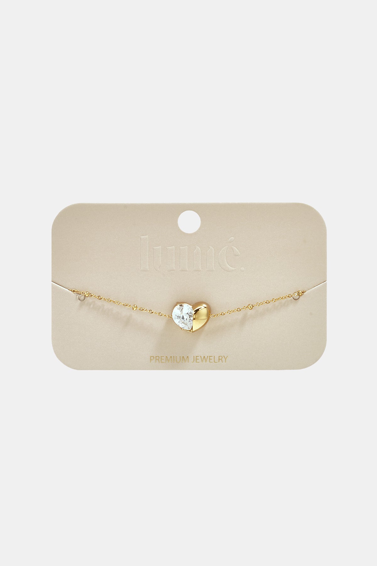 Roestvrijstalen bedelarmbanden met hartje, eenvoudige dagelijkse serie, dames sieraden