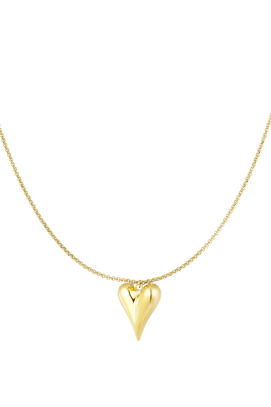 simpele ketting met iconisch hart medium
