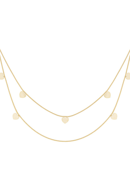 dubbele hart ketting
