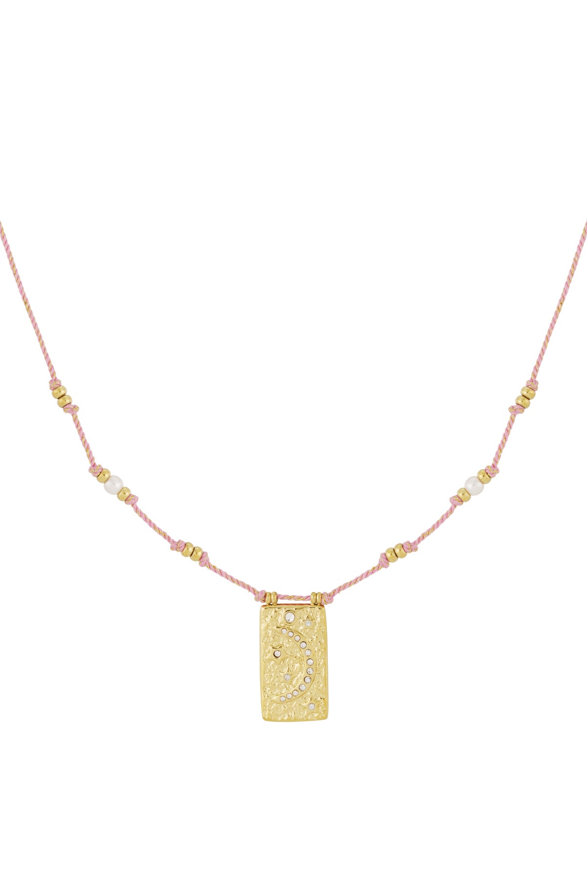 moony ketting - oranje &