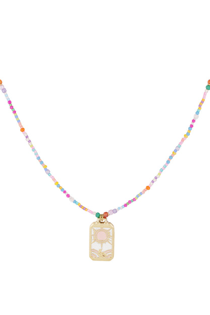 Kleurrijke sunshine ketting - Multi