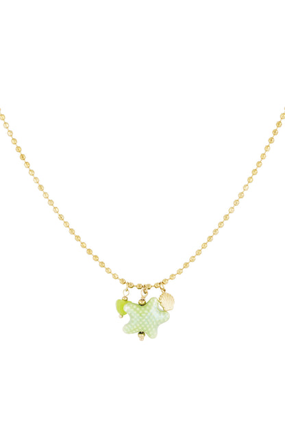 beachside ketting - groen &