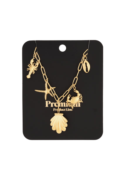 Beachy ketting - zilverkleur