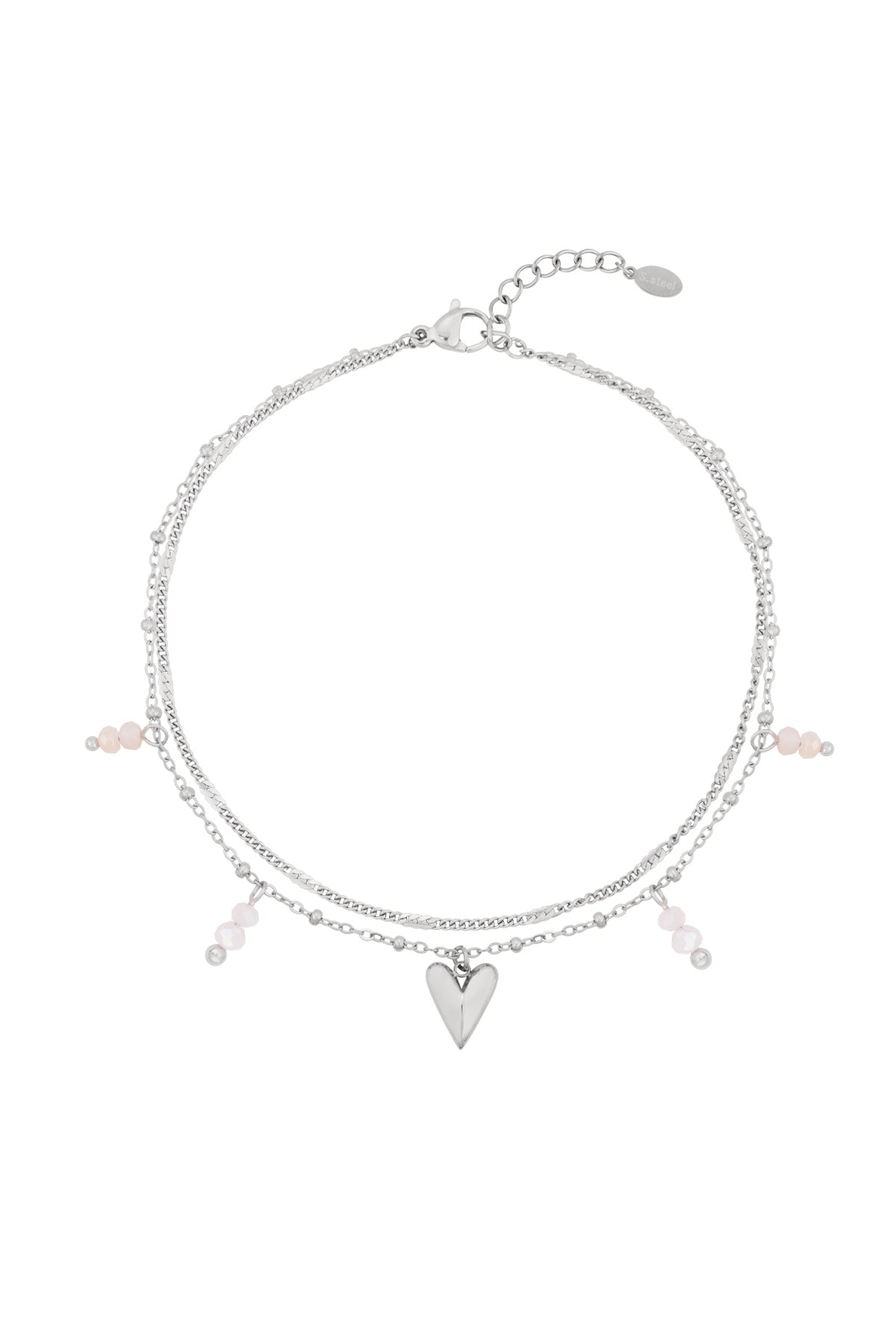 double love enkel armbandje