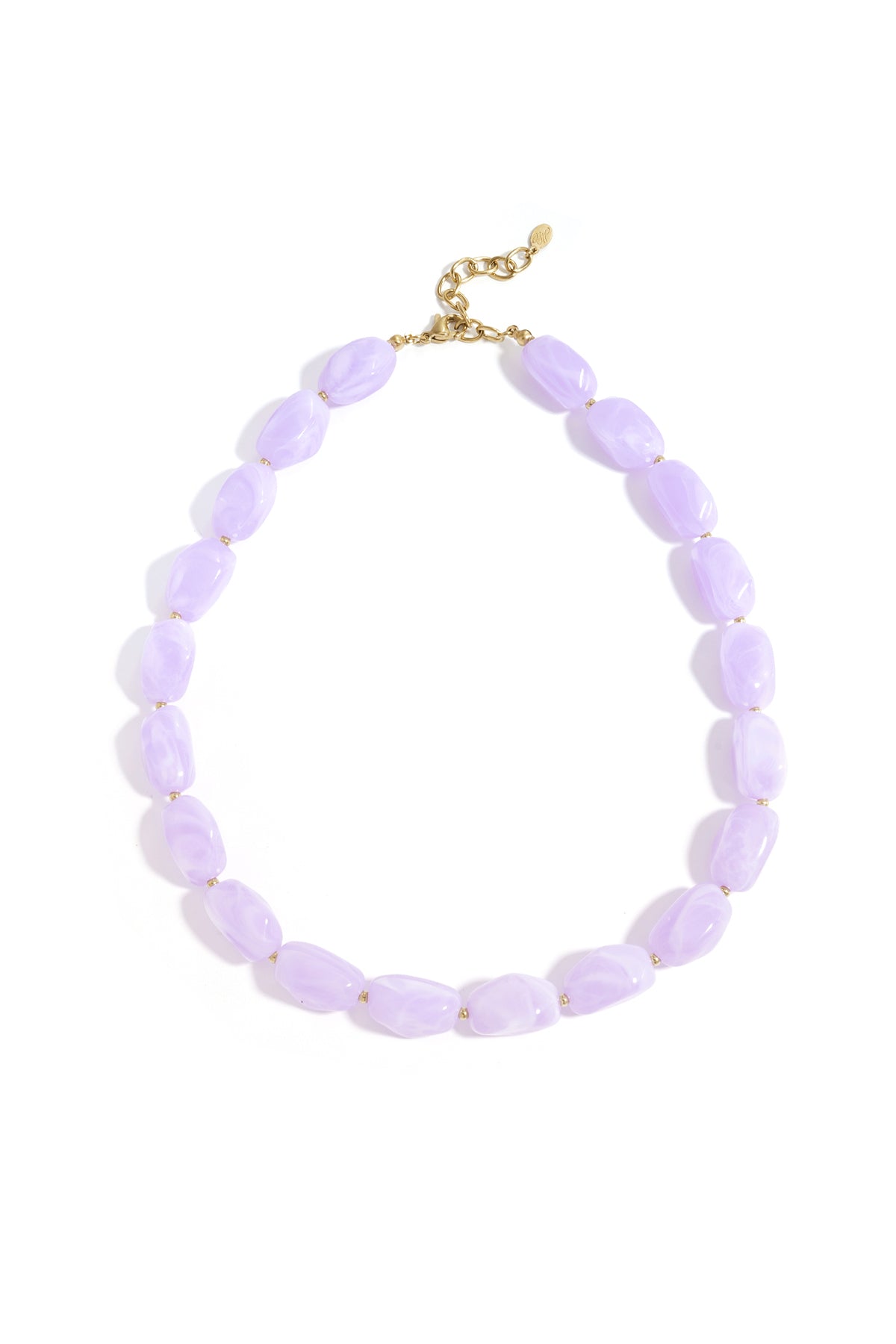 Ketting met organische kralen
