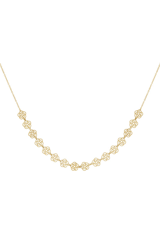 Bloemenliefde ketting