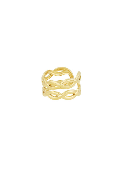 layered swirl ring