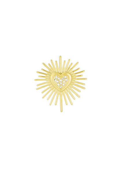 broche sparkling heart