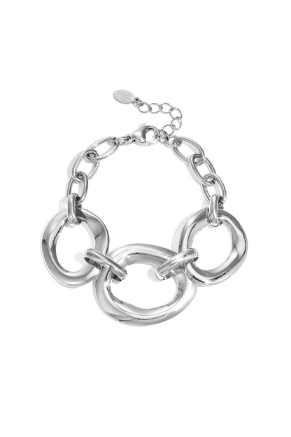 Armband met ronde statement stukken