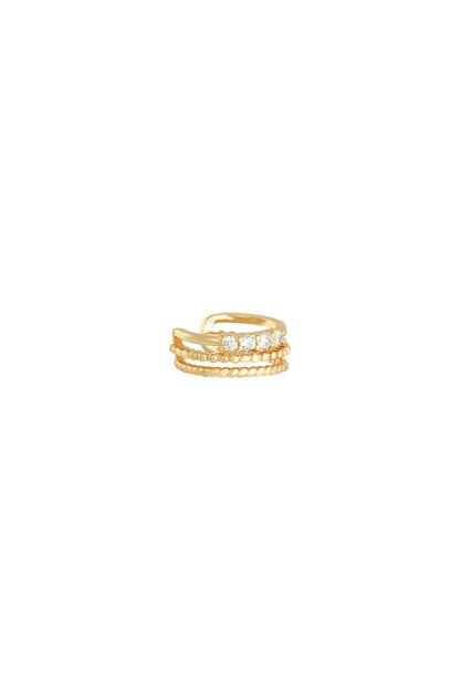 Earcuff Royal Goud kleur Koper