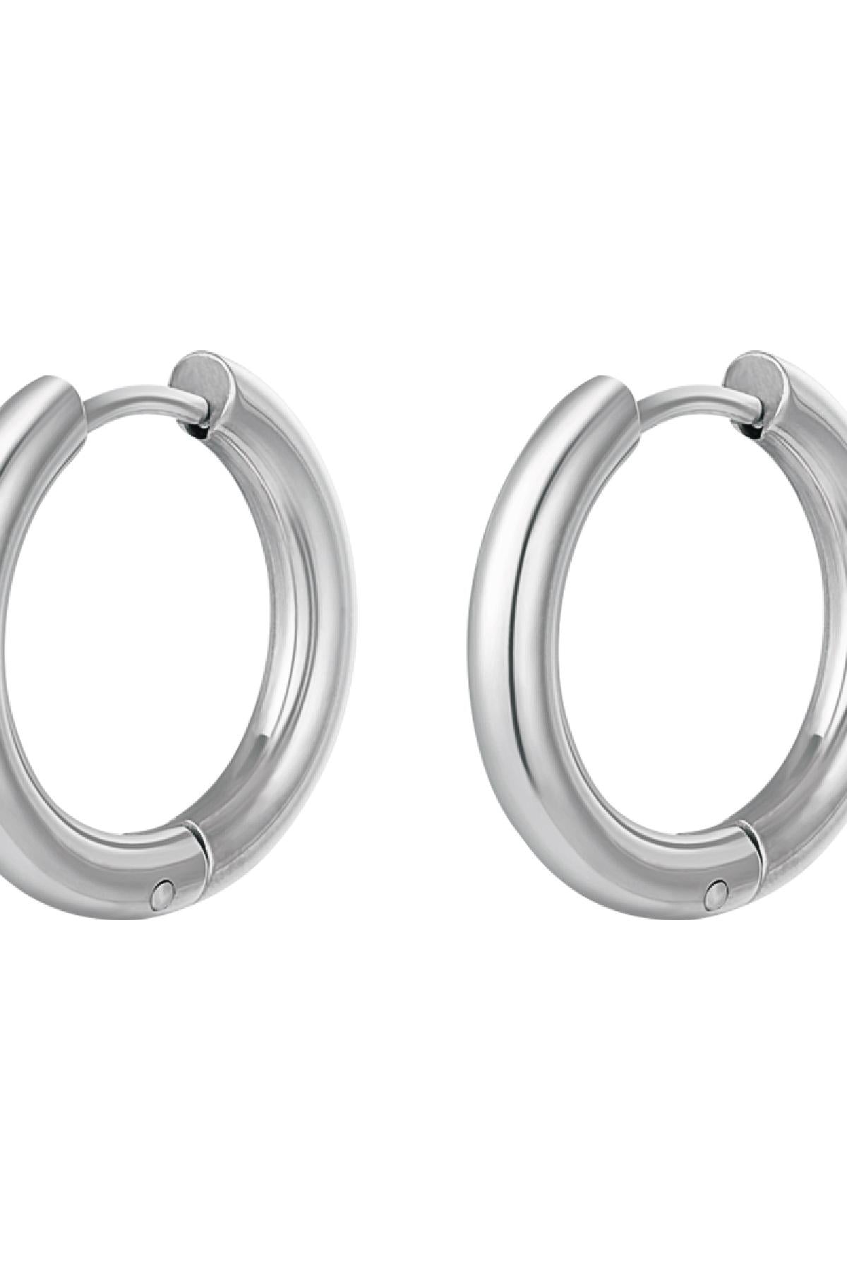 Creolen simpel XL Goud kleur Stainless Steel
