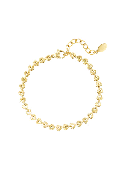 armband linked hearts