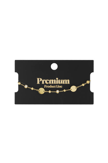 armband ronde party met steentjes