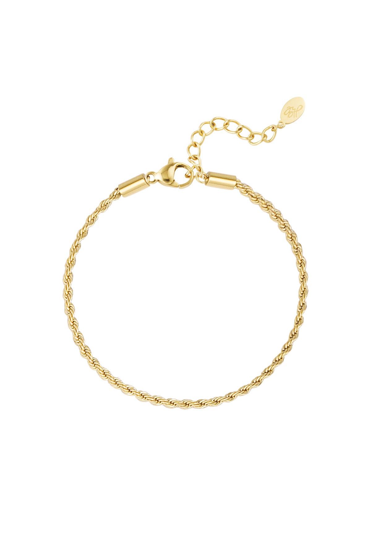 Armband jasseron gedraaid smal - zilver-2.0MM