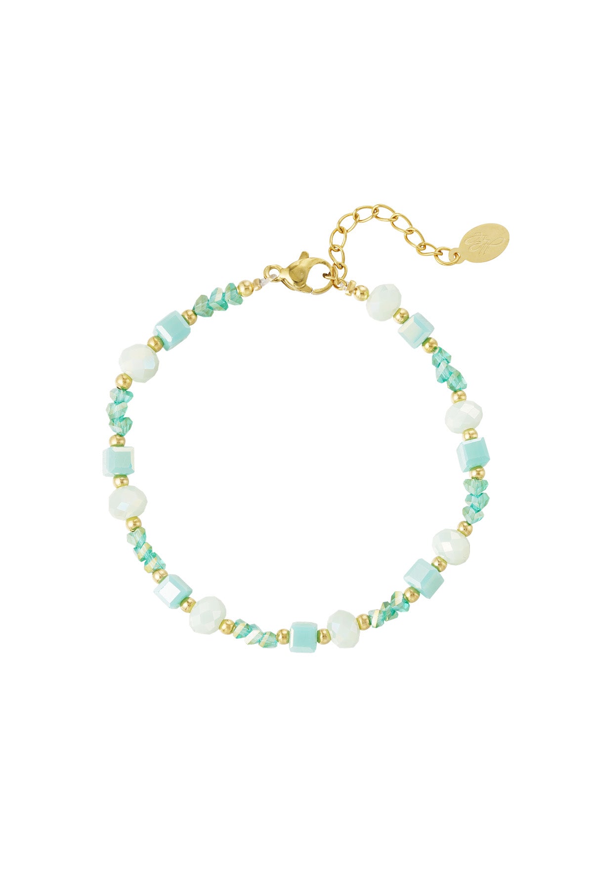armband twisted love - groen 