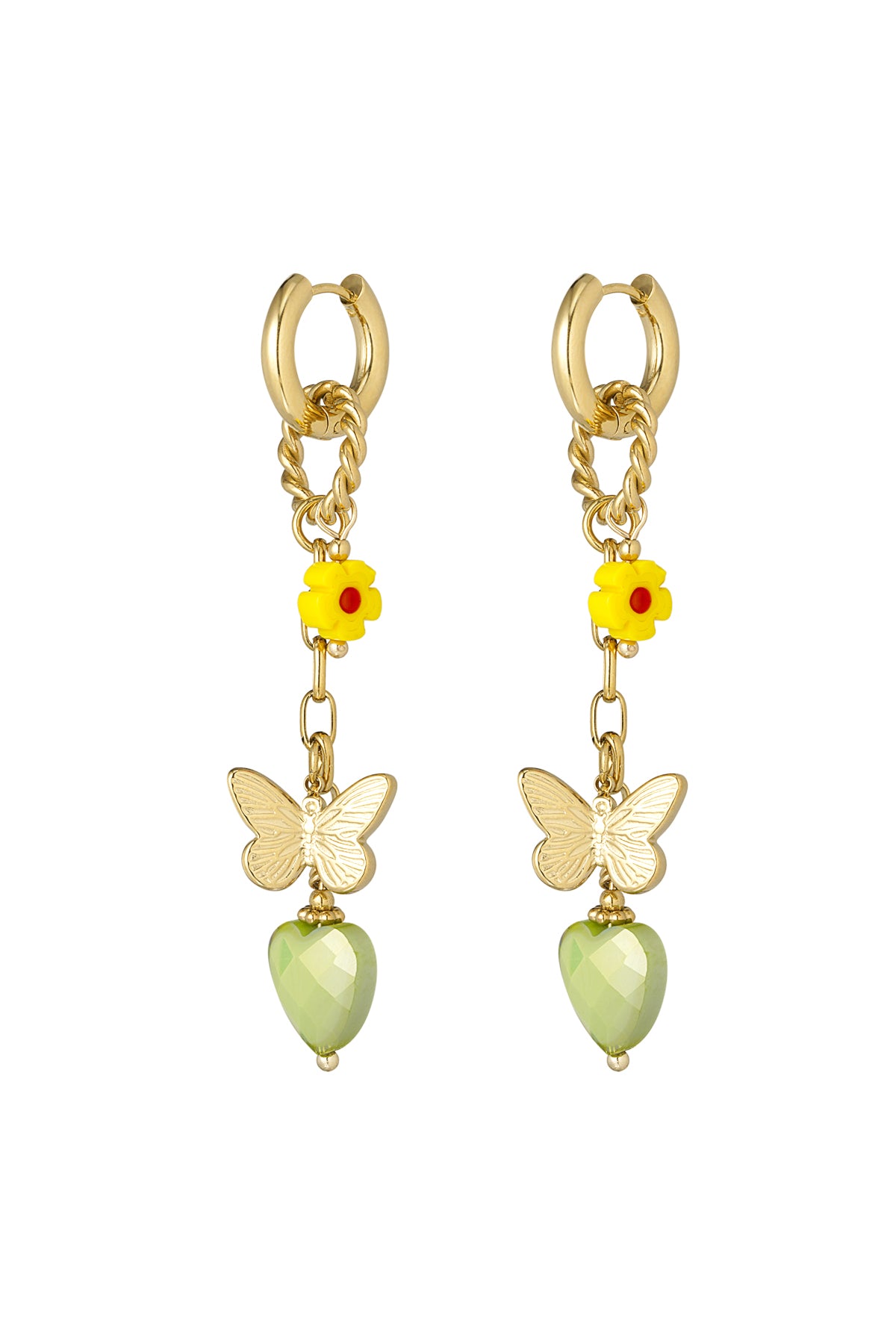 Oorbellen twinkle charm - Groen