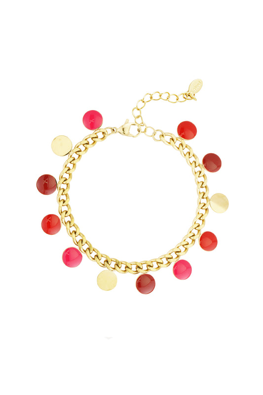 armband red coin