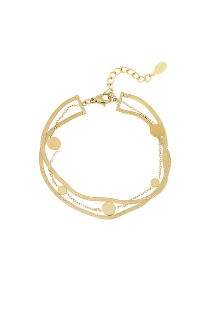 dubbele coin armband